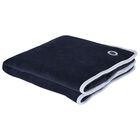 Baby Boys Navy Blue Logo Blanket, 1, hi-res