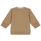 Baby Boys Beige & Black Logo Tracksuit, 1, hi-res