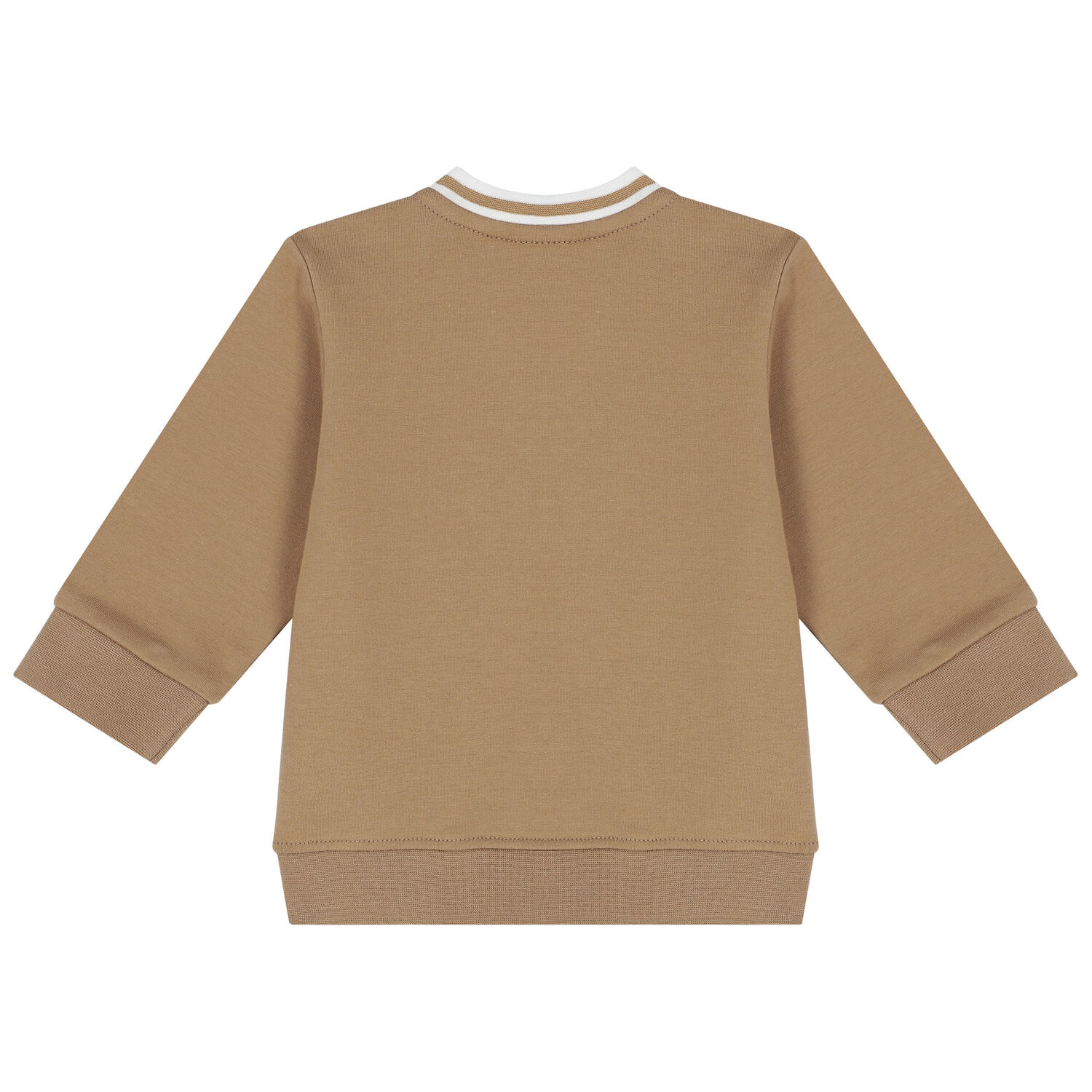 Baby Boys Beige & Black Logo Tracksuit, 1, hi-res