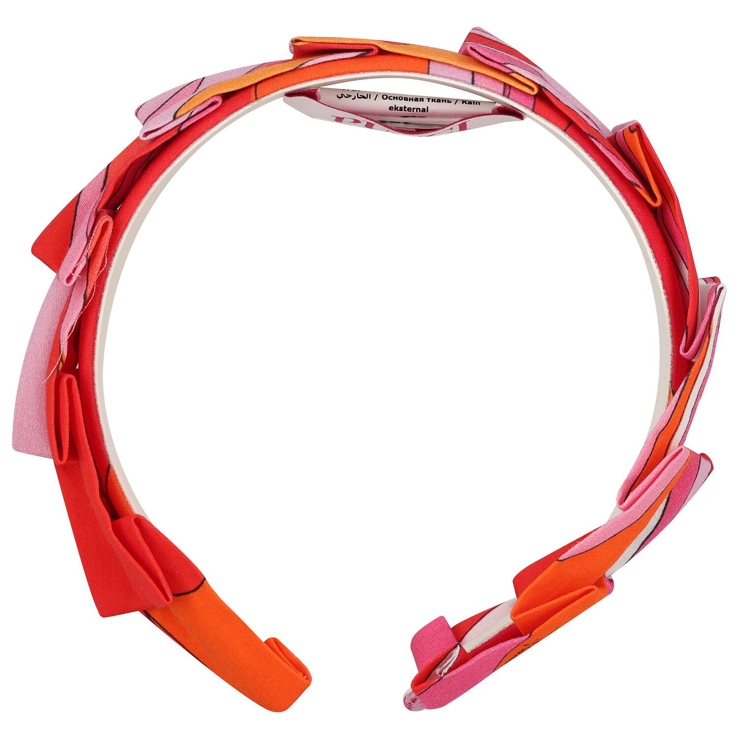 Girls Pink & Red Headband, 2, hi-res