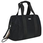 Black Logo Baby Changing Bag , 1, hi-res