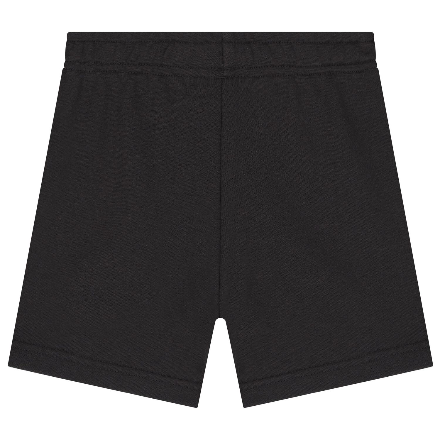 Boys Black Logo Shorts, 1, hi-res