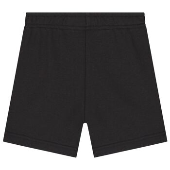 Boys Black Logo Shorts