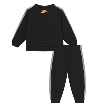 Younger Boys Black Logo Tracksuit