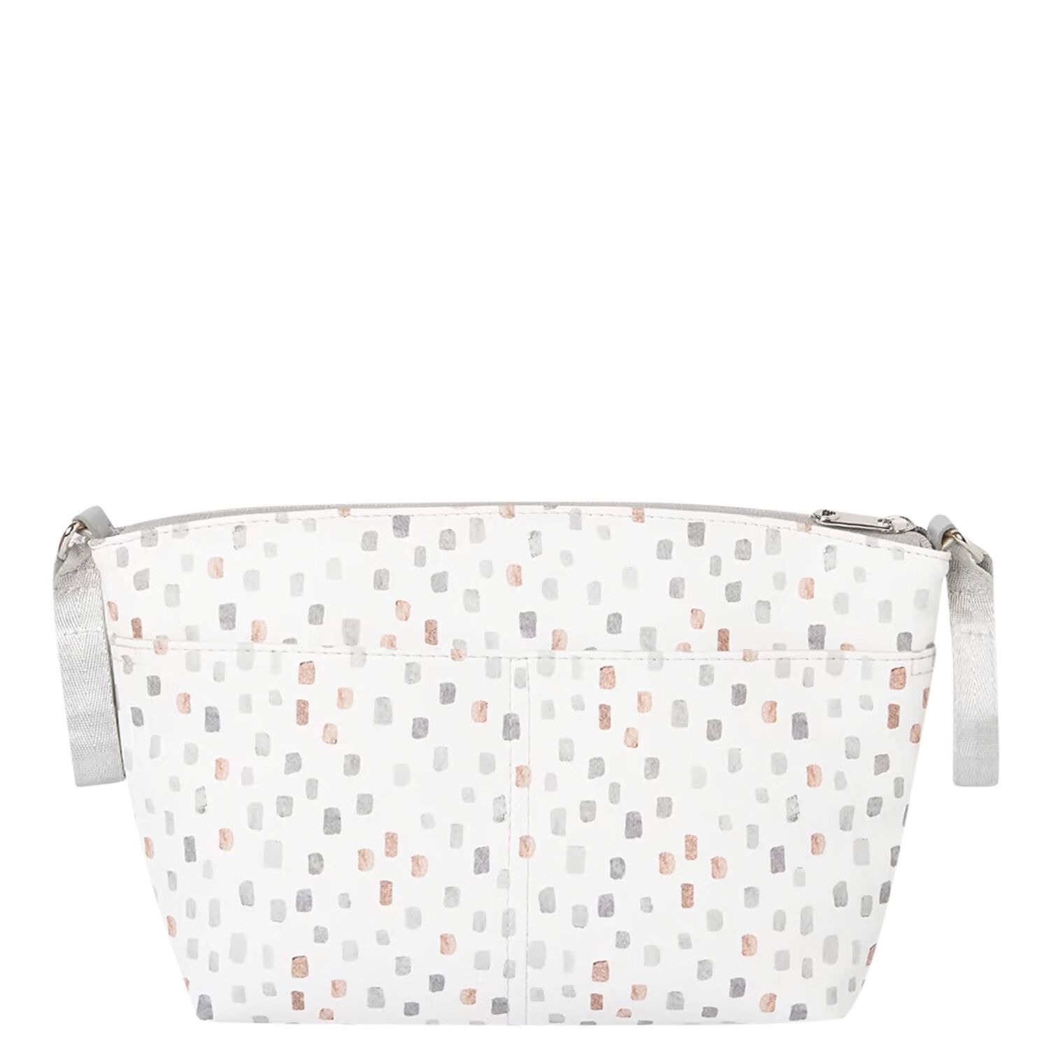 Ivory & Grey Toiletry Bag, 2, hi-res