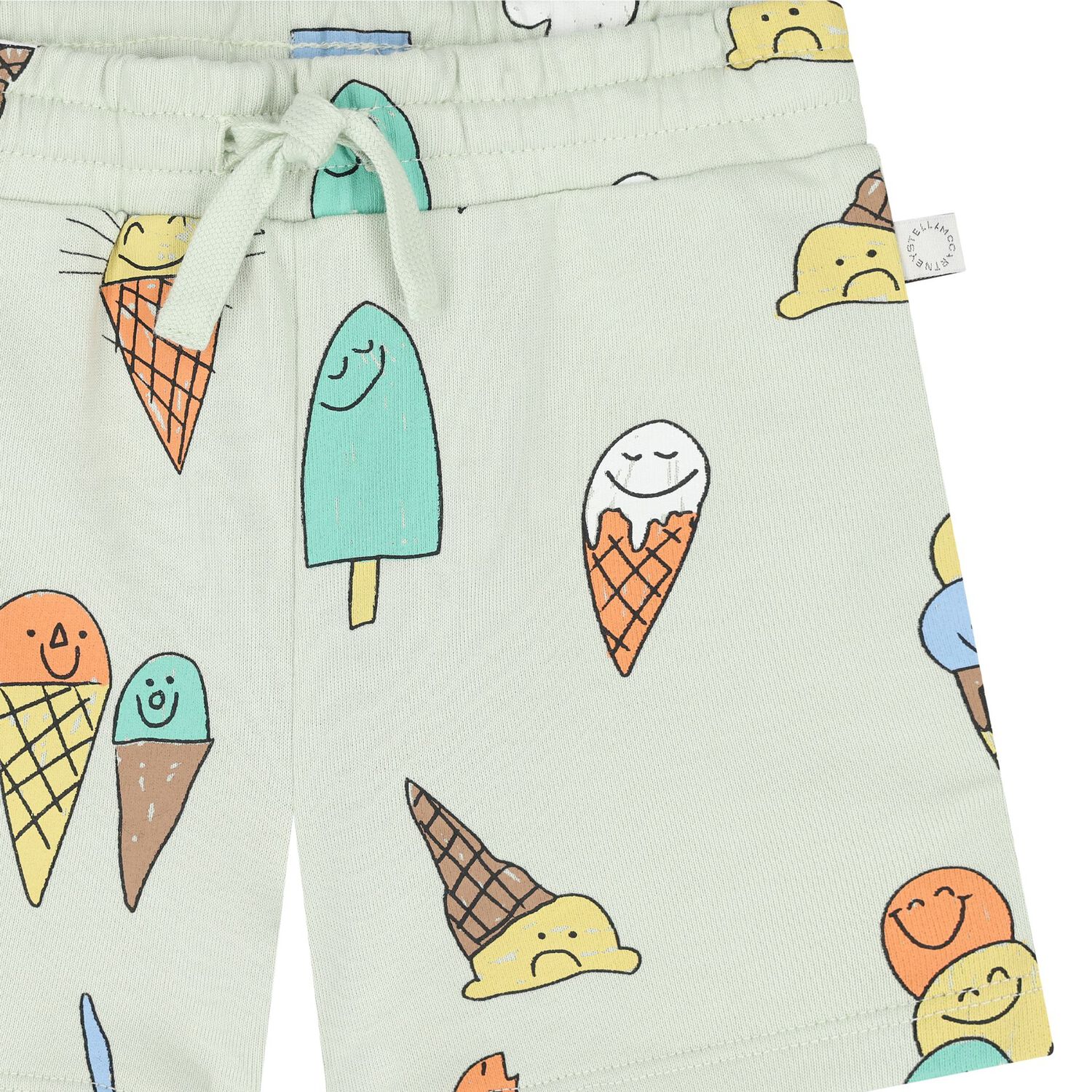 Younger Boys Green Ice Cream Shorts, 1, hi-res