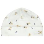 Baby Boys White Printed Hat, 2, hi-res
