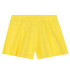 Girls Ivory & Yellow Shorts Set, 2, hi-res
