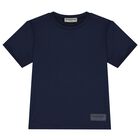 Navy Blue Logo Softskin T-Shirt, 4, hi-res
