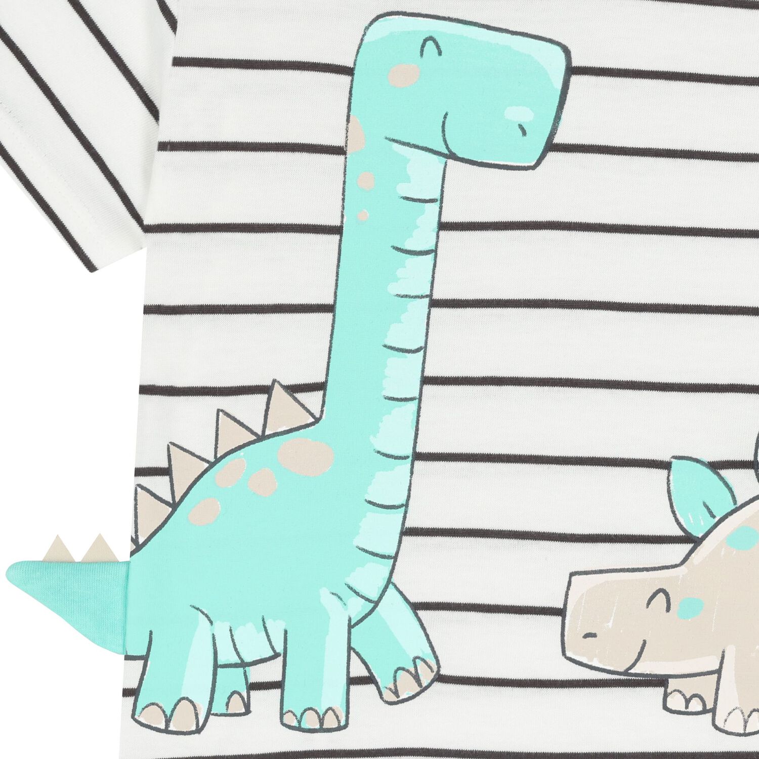 Younger Boys Ivory Dinosaur T-Shirt, 3, hi-res