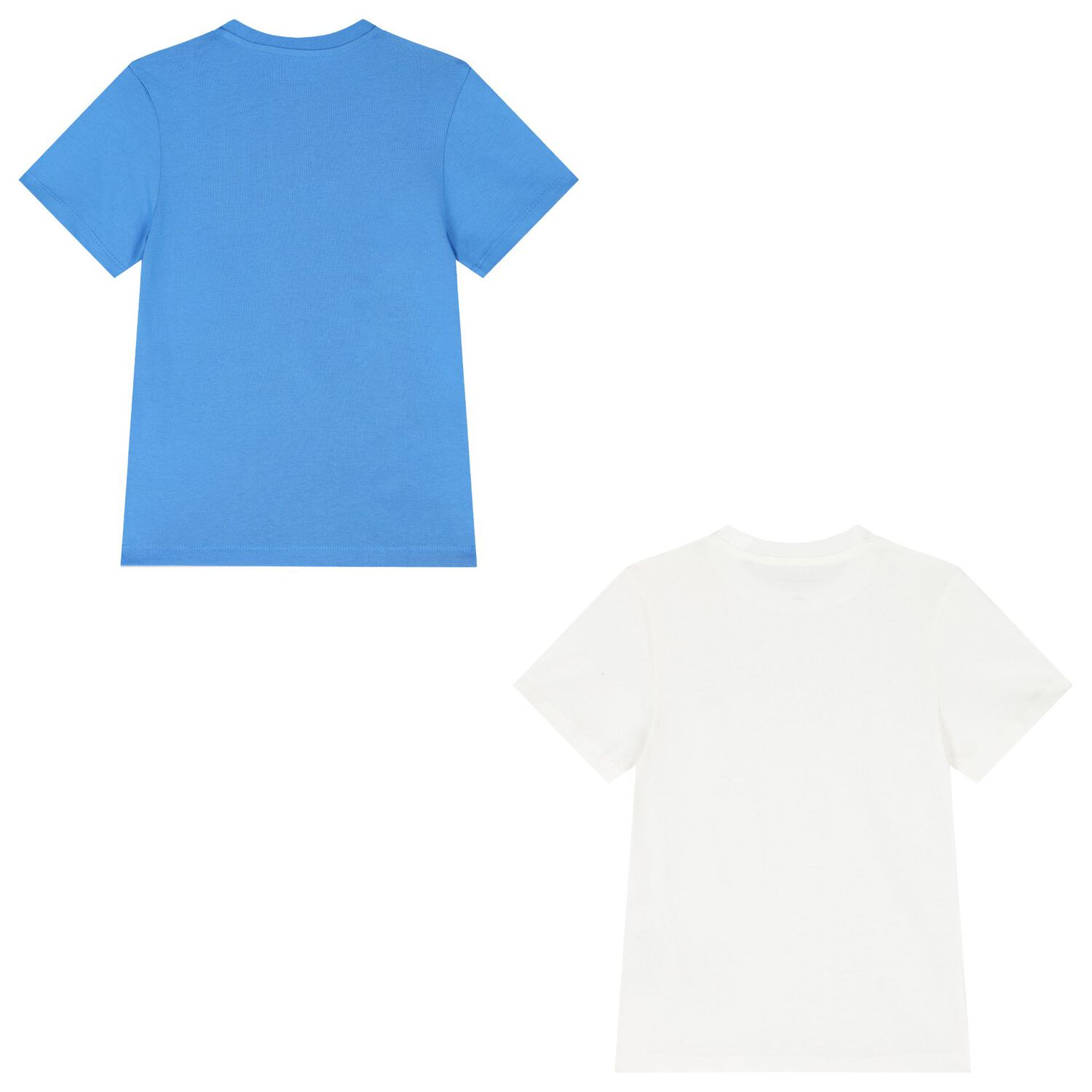 Boys White & Blue Cotton T-Shirts ( 2-Pack ), 2, hi-res image number null