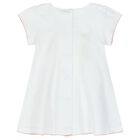 Baby Girls White & Pink Swan Dress, 1, hi-res