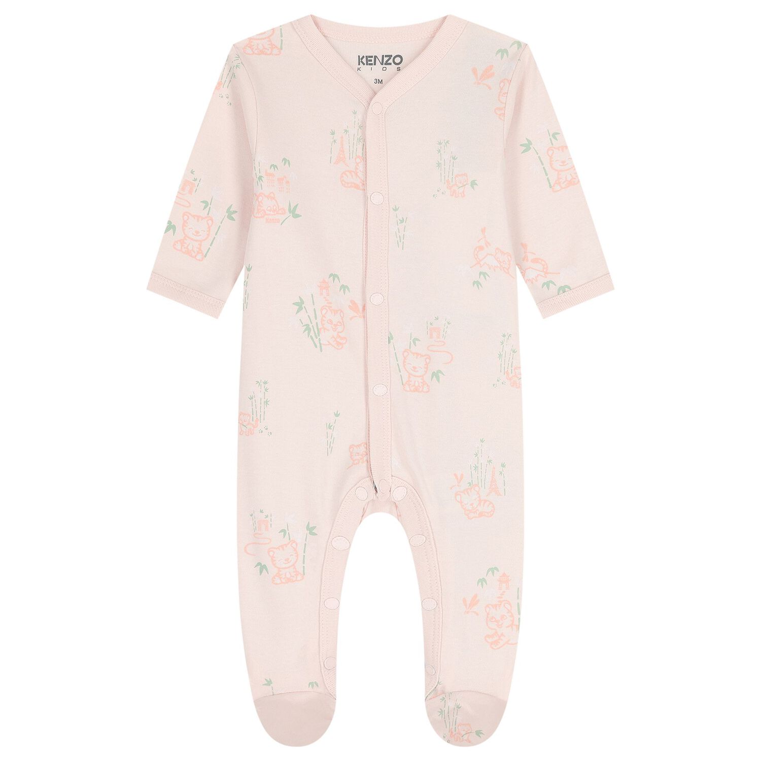 Baby Girls Pink Tiger Babygrow Gift Set, 1, hi-res
