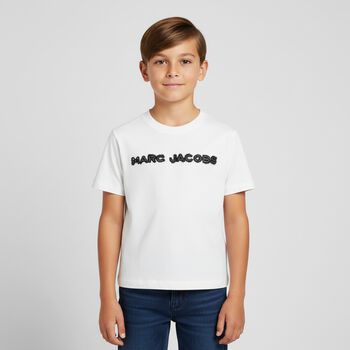 Boys White Logo T-Shirt