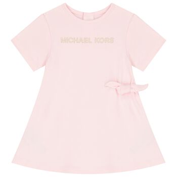 Younger Girls Pink Logo Dress 