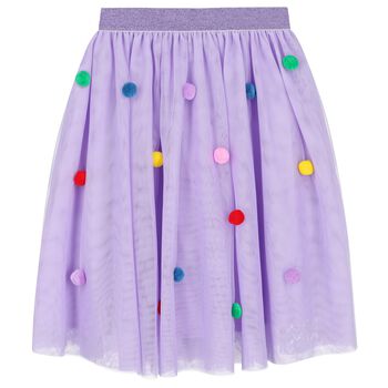 Girls Purple Tulle Skirt