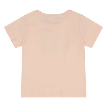 Younger Girls Pink Teddy Bear T-Shirt