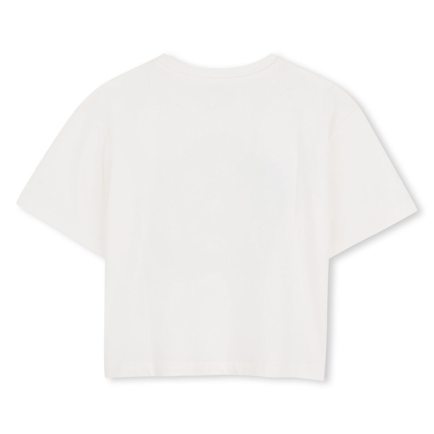 Girls White Boke Flower Logo T-Shirt, 1, hi-res