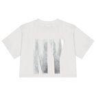 Girls Black & White Logo Top, 1, hi-res