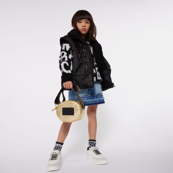 Girls Gold Logo Handbag