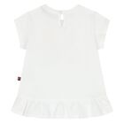 Younger Girls White Logo T-Shirt, 1, hi-res
