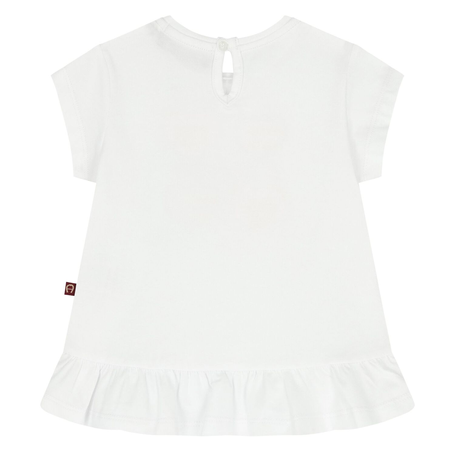 Younger Girls White Logo T-Shirt, 1, hi-res image number null