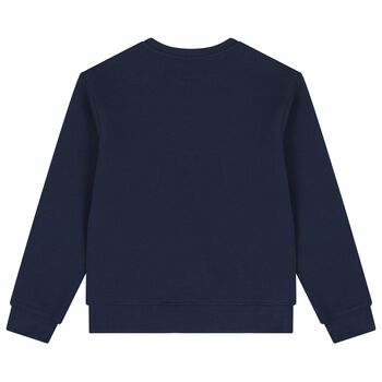 Boys Navy Blue Teddy Bear Sweatshirt