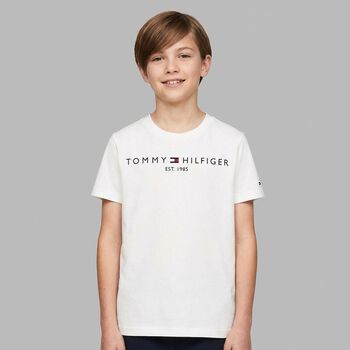 Boys White Logo T-Shirt