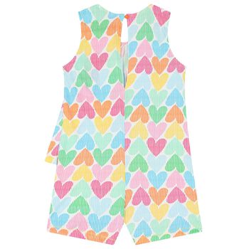 Girls Multi-Coloured Heart Playsuit