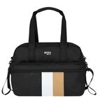 Black Logo Baby Changing Bag, 1, hi-res