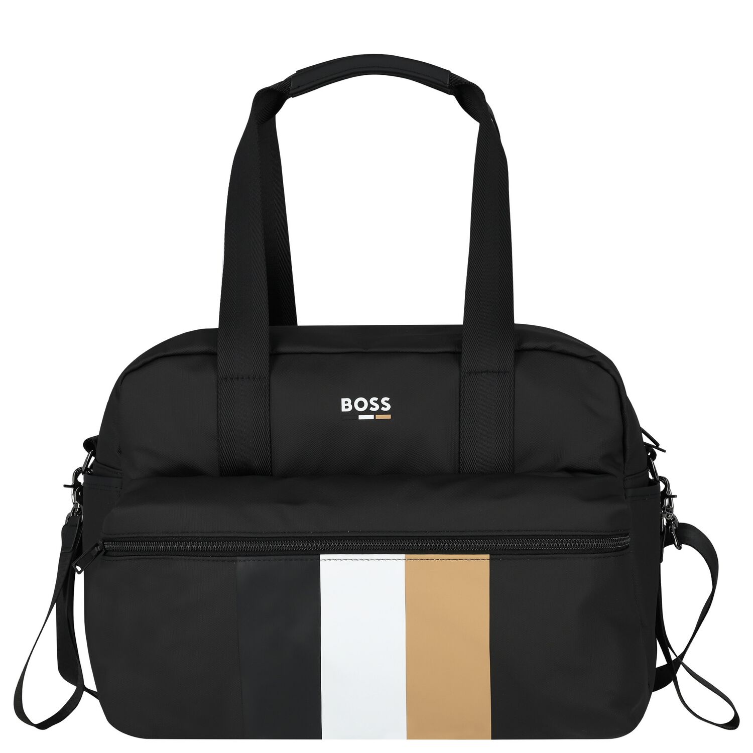 Black Logo Baby Changing Bag, 1, hi-res