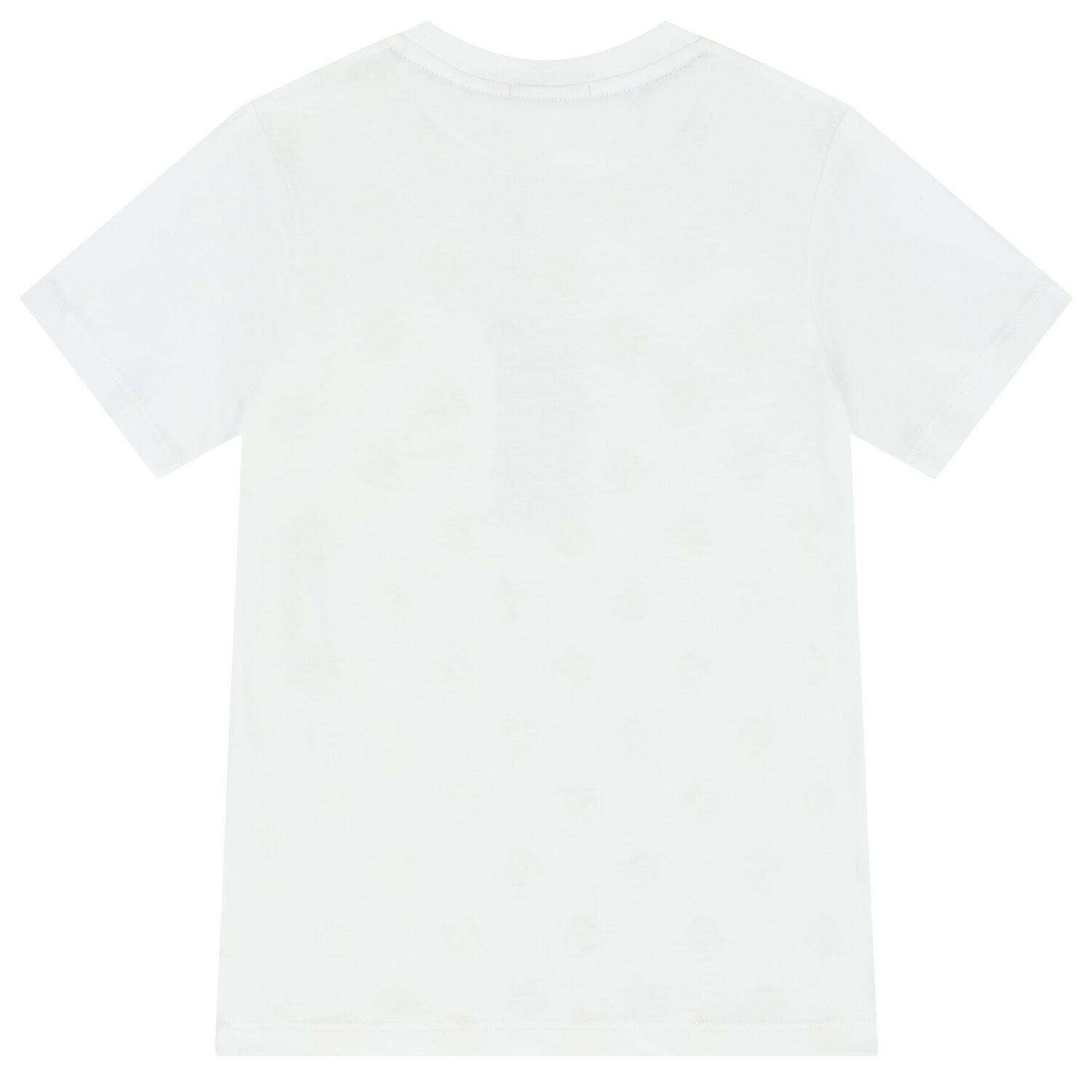 Boys White & Gold Logo T-Shirt, 1, hi-res