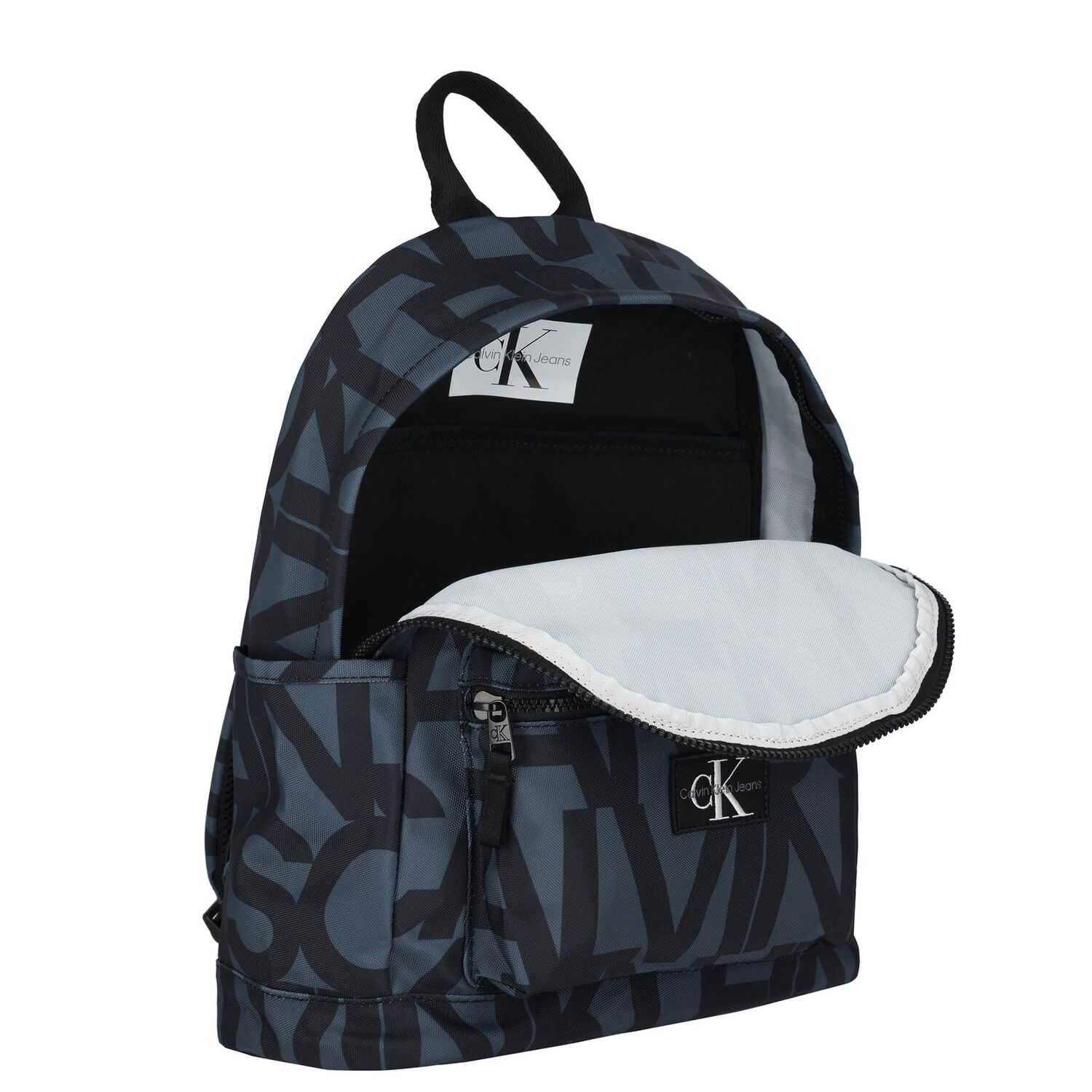 Blue & Black Logo Backpack, 2, hi-res
