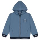 Boys Blue & Navy Blue Basketball Tracksuit, 1, hi-res