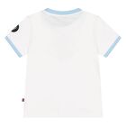 Younger Boys White Logo T-Shirt, 2, hi-res