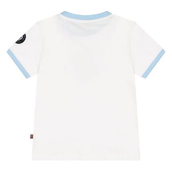 Younger Boys White Logo T-Shirt