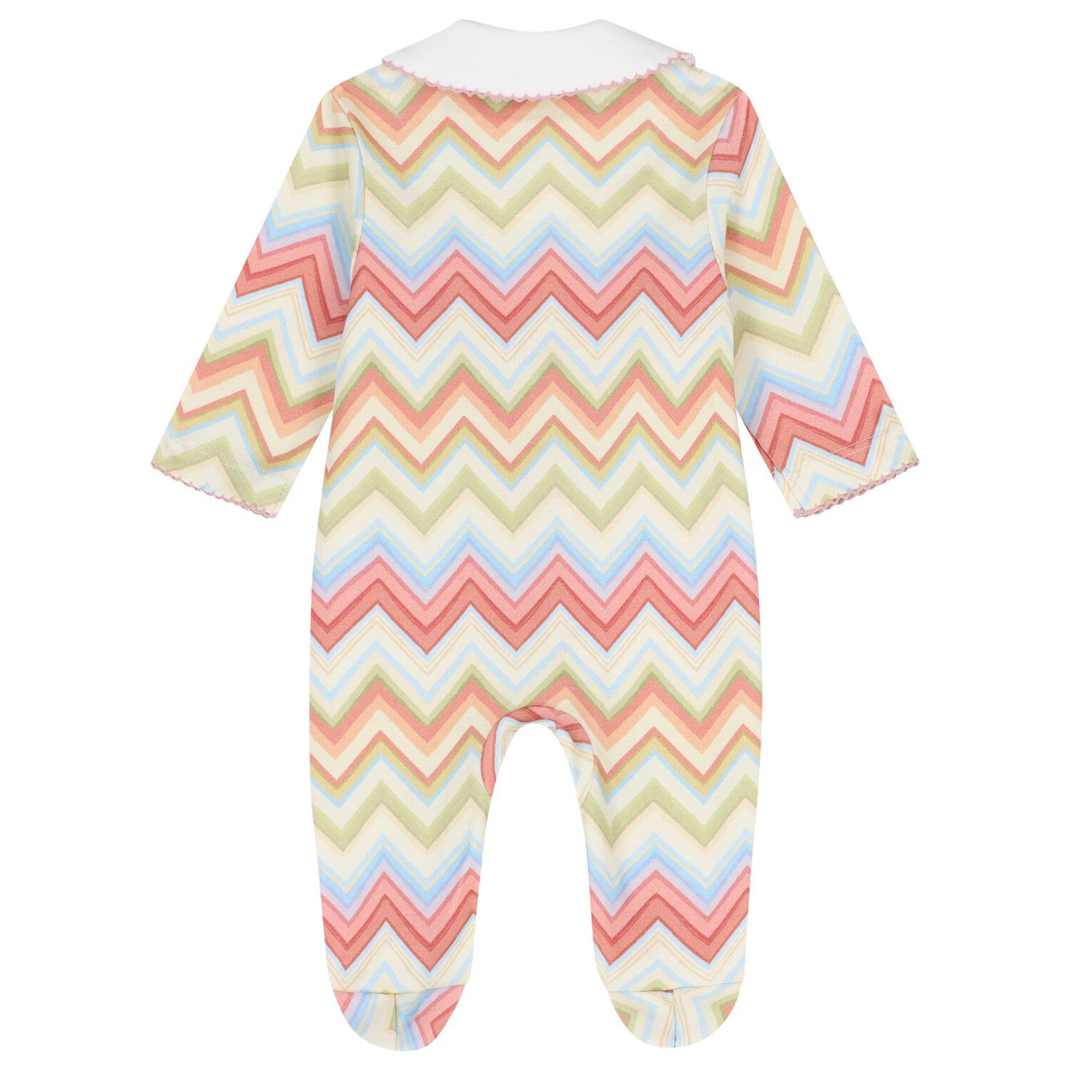 Multi-Coloured Zig Zag Babygrow, 1, hi-res