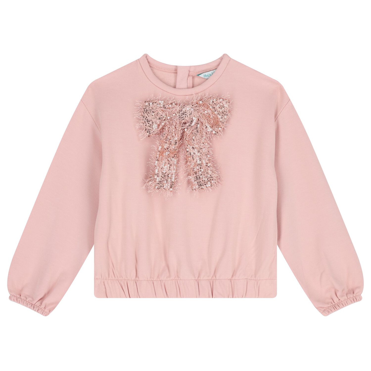 Girls Pink Sequined & Fringed Skirt Set, 1, hi-res