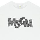 Boys White Logo T-Shirt, 1, hi-res