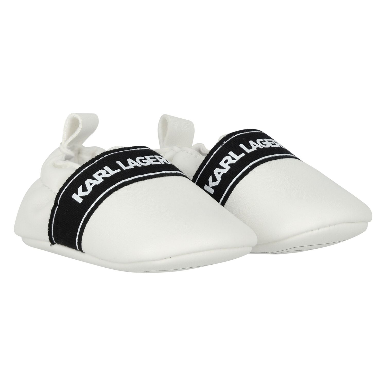 White Logo Baby Pre Walker Shoes, 1, hi-res image number null