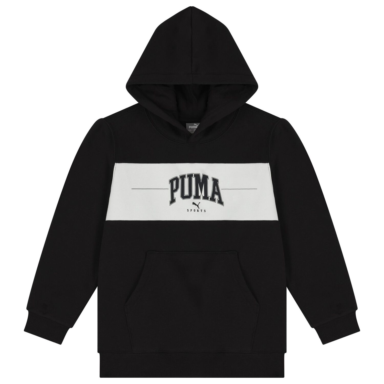 Boys Black & White Logo Hooded Top, 1, hi-res image number null