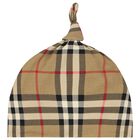 Beige Check Romper Gift Set, 1, hi-res