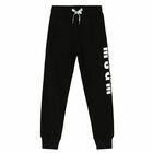 Black Logo Cotton Joggers, 1, hi-res