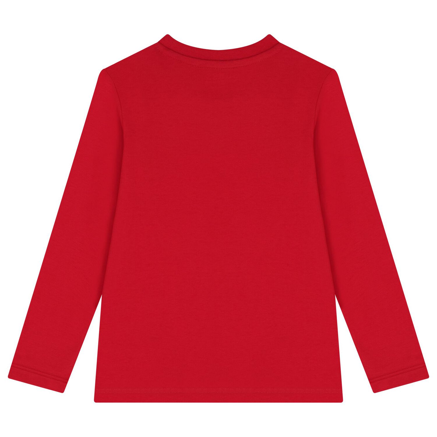 Boys Red Teddy Bear Long Sleeve Top, 2, hi-res