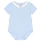 Baby Boys Blue Bodysuit, 1, hi-res