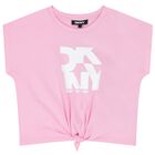 Girls Pink Logo T-Shirt, 2, hi-res