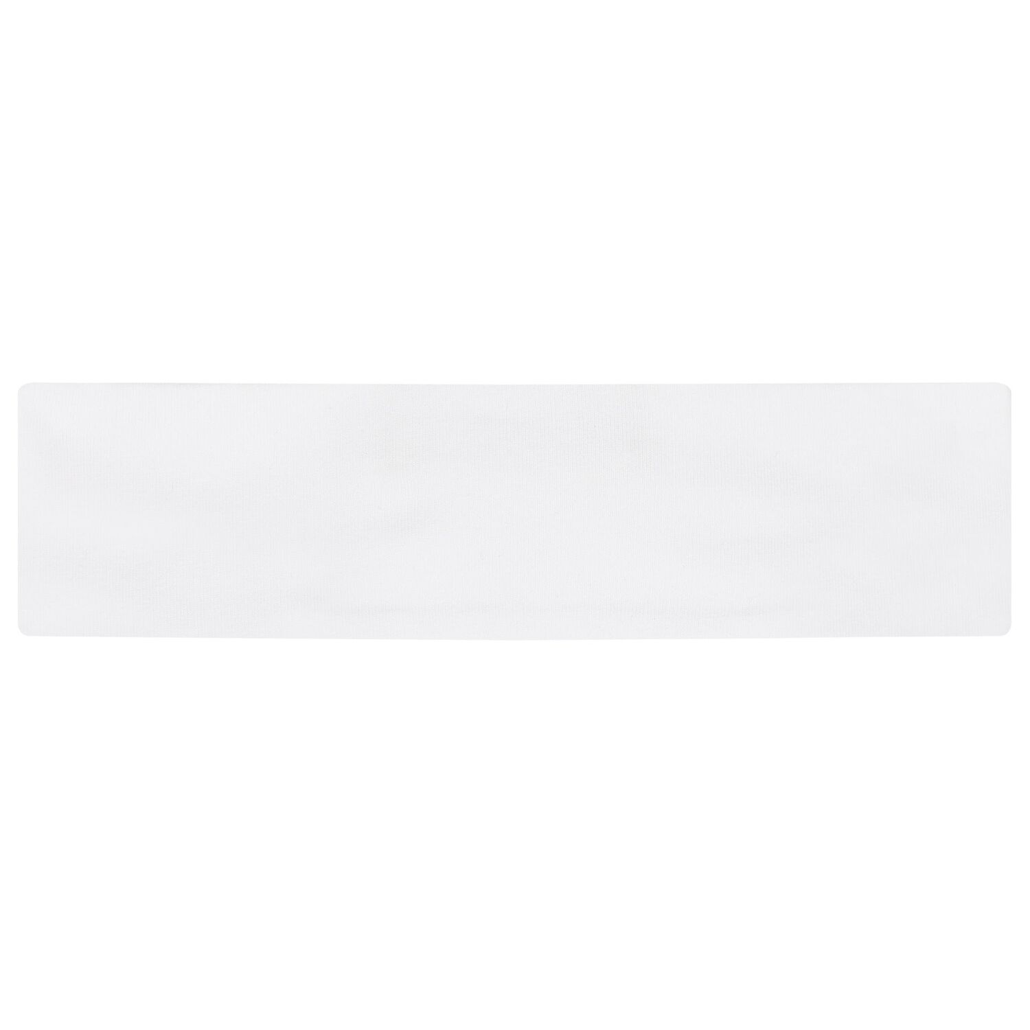 Baby Girls White Logo Headband, 1, hi-res