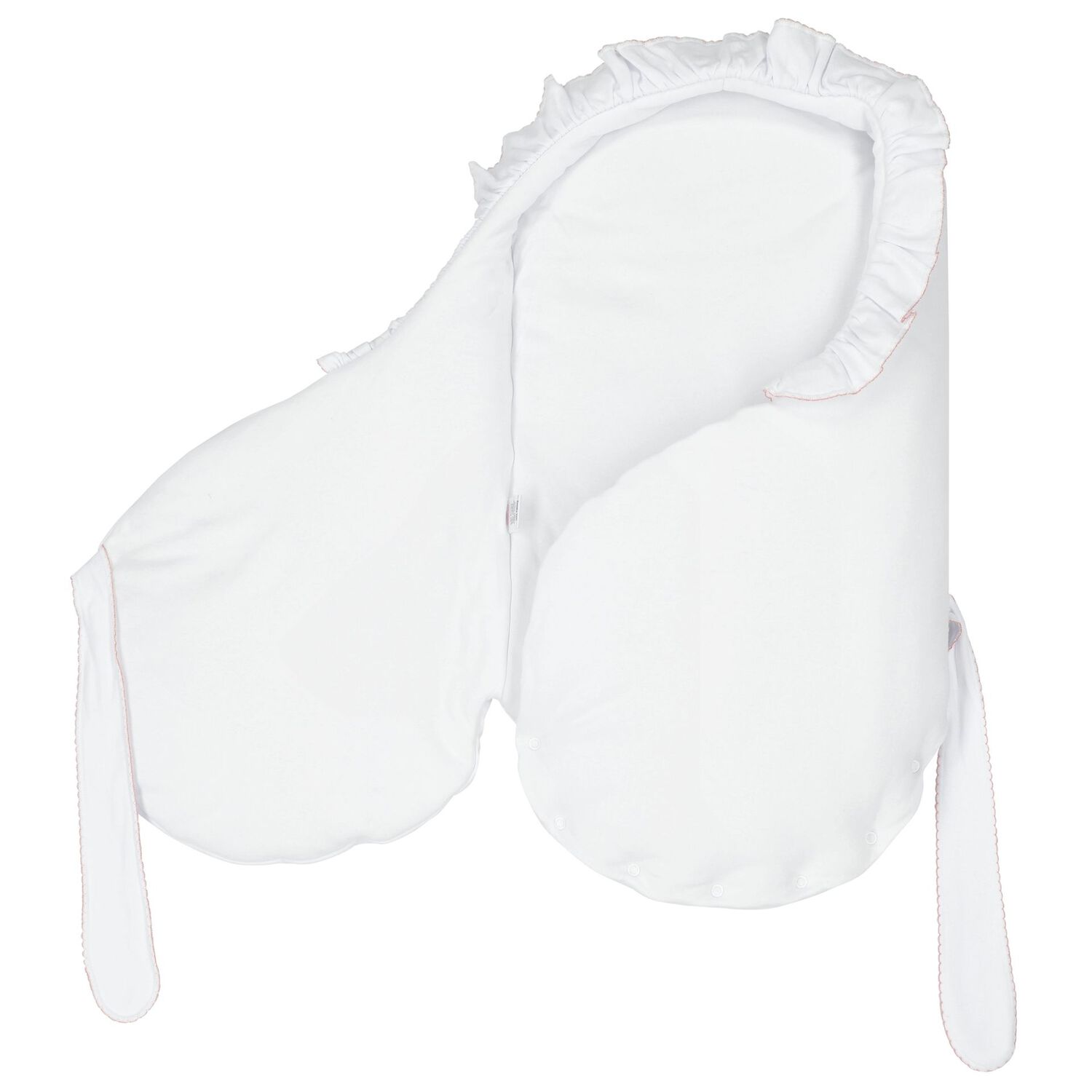 Baby Girls White & Pink Floral Nest, 1, hi-res