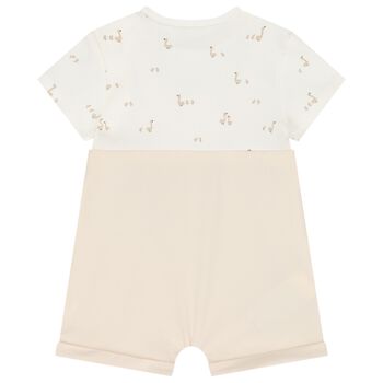 Beige & Ivory Baby Romper
