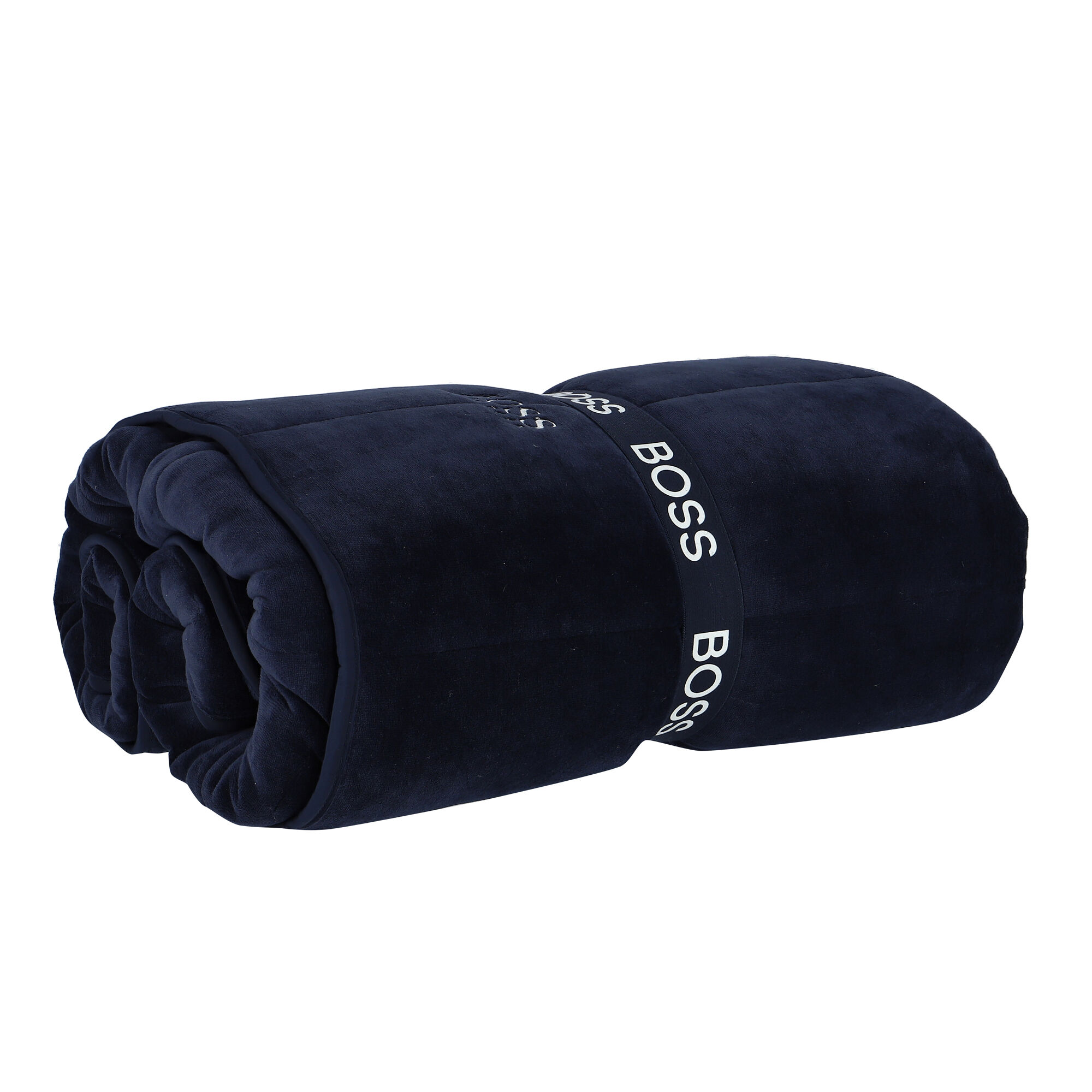 BOSS Navy Logo Baby Blanket Junior Couture UK